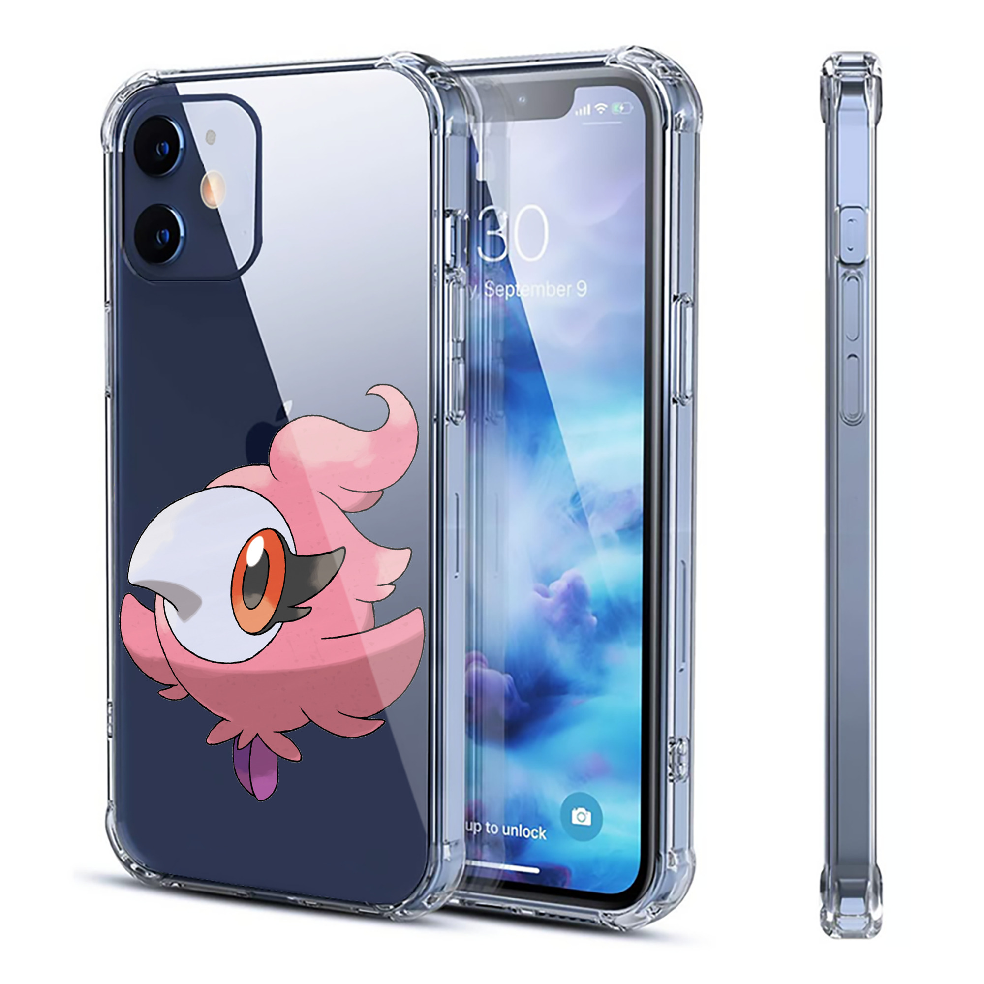 （画像用） ポケットモンスター Pokémon 【iPhone 12シリーズ対応】透明スマホケース（クリアソフトケース）